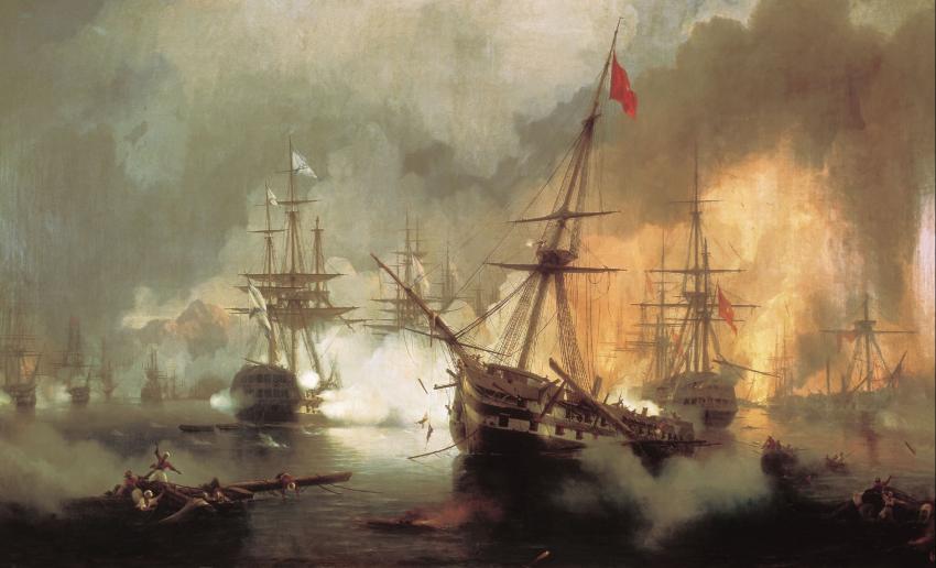 aivazovsky_battle_navarino_1846