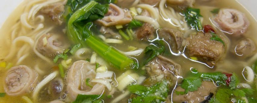 Pork Tripe Hand Pulled Noodle Soup