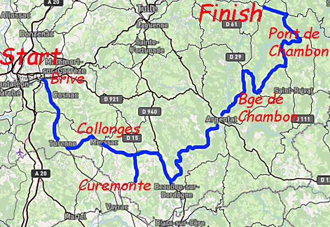 Upper Dordogne Valley Route