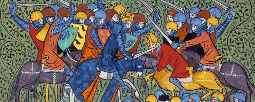 Charles Martel at Battle of Tours, Great Chronicles of France