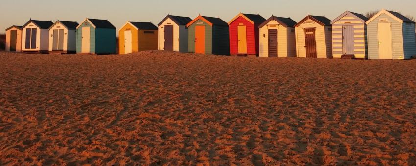 Royals collection of beach huts