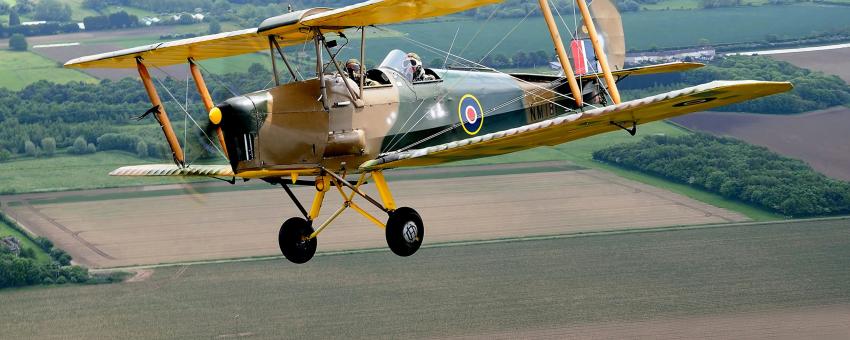 de Havilland DH.82 Tiger Moth out of RAF Henlow .
Photo. taken by me from another Tiger Moth "In Formation"
A very rare and privileged occasion for me.