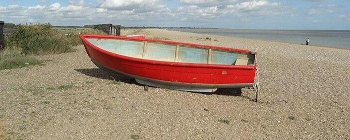 The beach at Dunwich Suffolk