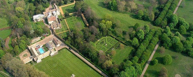 Aerial view Anglesey Abbey