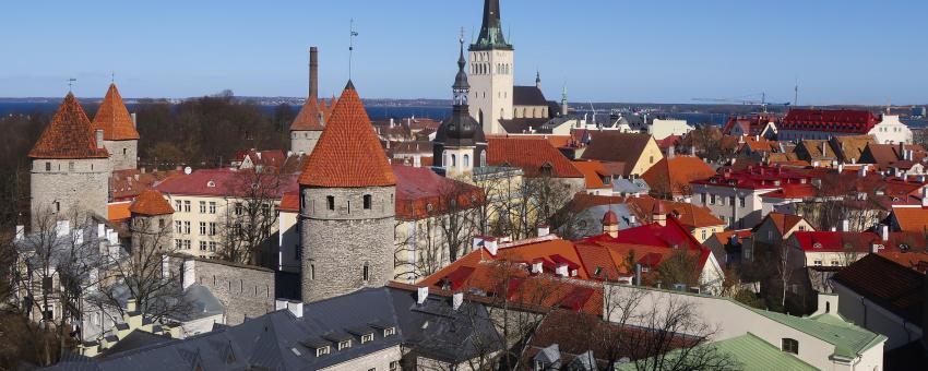 Tallinn Old Town from above