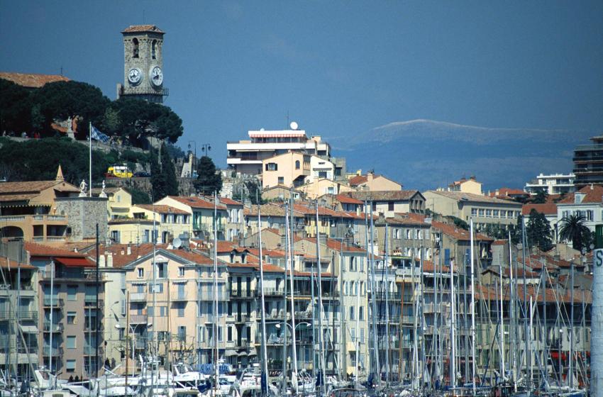 Cannes Harbour and Le Suquet