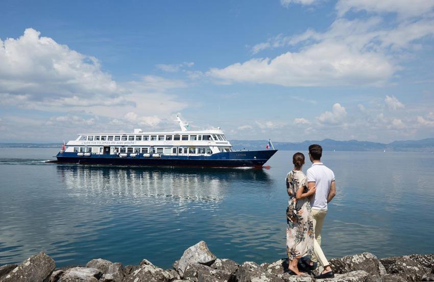 Lac Leman viewed from Evian-les-Bains