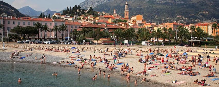 Plage de Fossan Menton