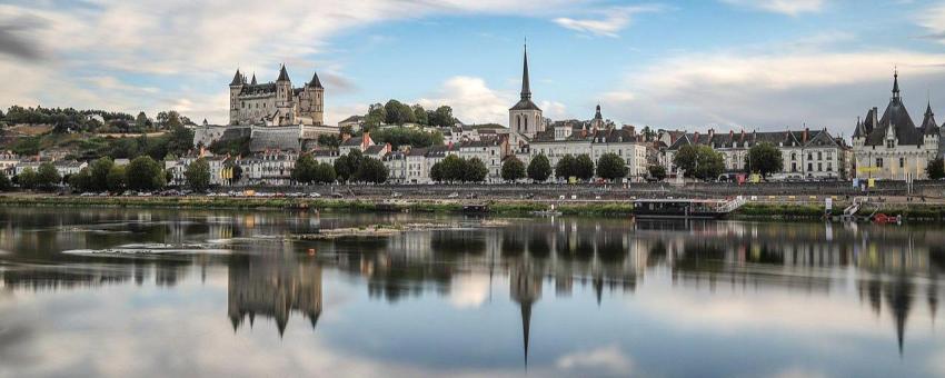 Saumur above the River Loire