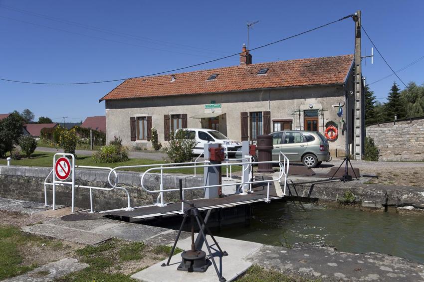 Lock on the Canal at Pouilly