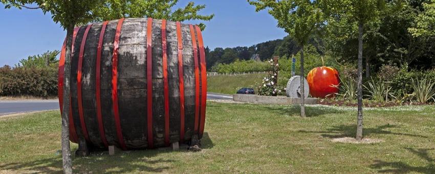 Cider Barrel & Apple at Vimoutiers