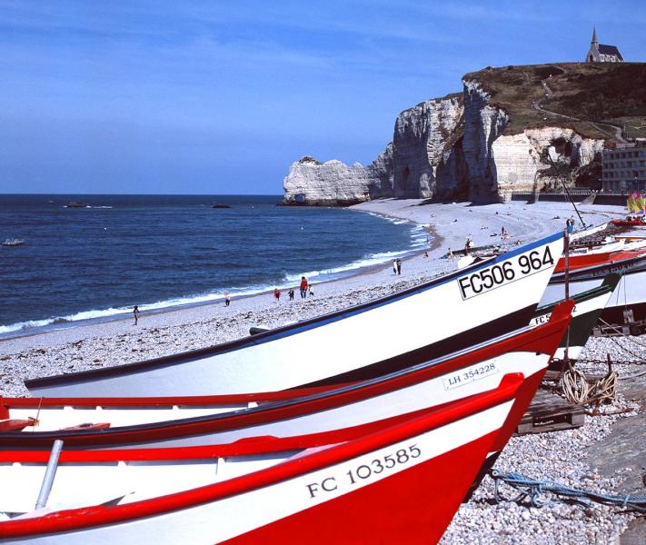 The Beach & Cliffs at Étretat