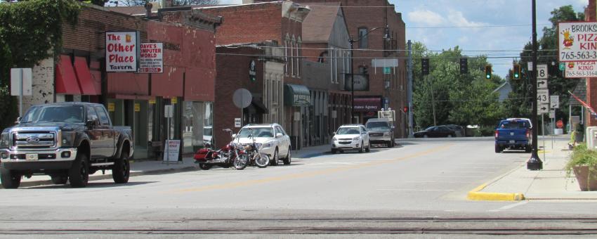 Third Street, Brookston, Indiana.