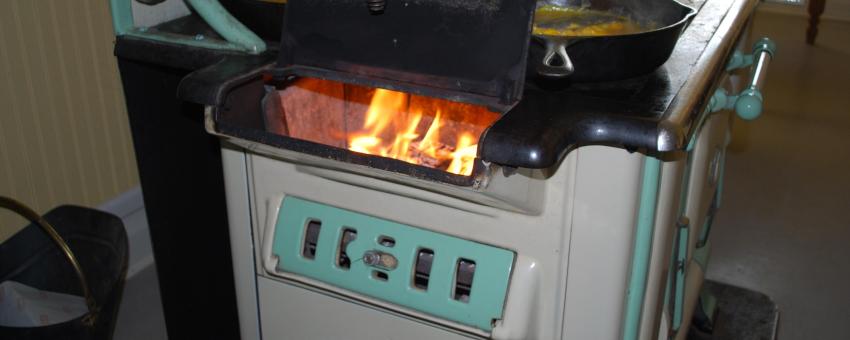 Cooking in Prophetstown Farm House