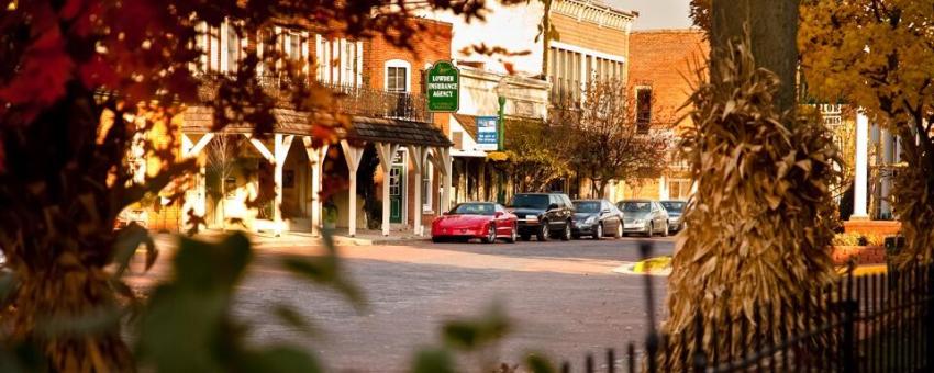 Downtown Zionsville in Autumn