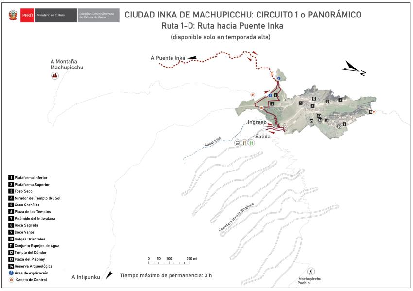 Machu Picchu route 1D