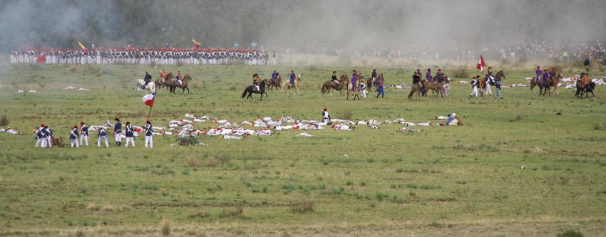 Pampa de la Quinua battle reenactment